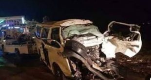 اصابة ووفاة 10 مواطنبن بسبب حادث مروع على طريق مرسى علم